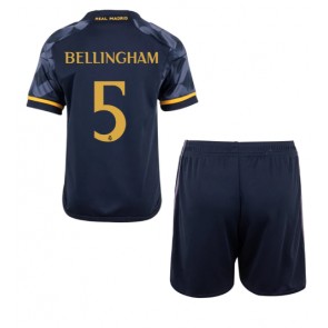 Real Madrid Jude Bellingham #5 Udebanesæt Børn 2023-24 Kort ærmer (+ korte bukser)